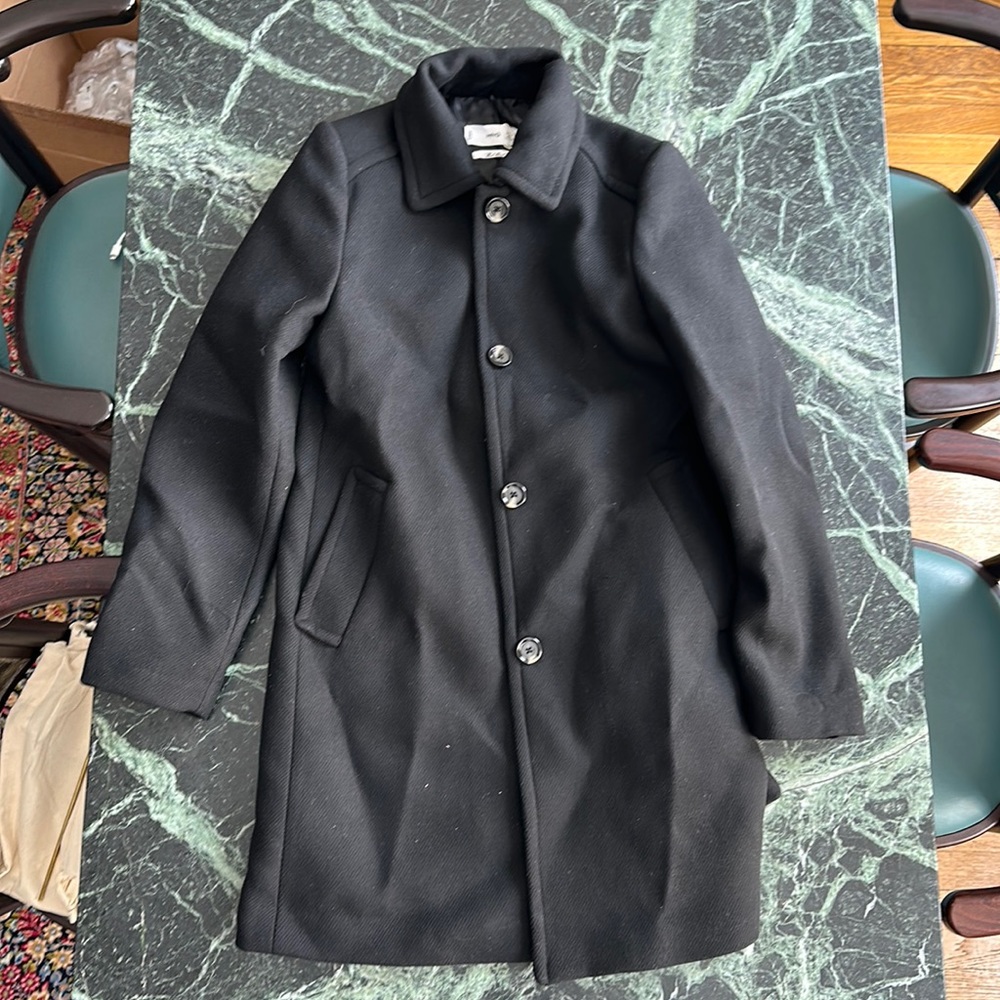 Mango Bardot wool coat - women’s - size Small